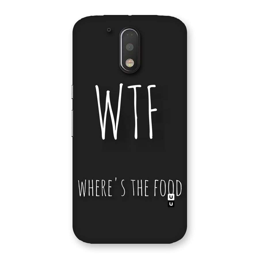 Where The Food Back Case for Motorola Moto G4