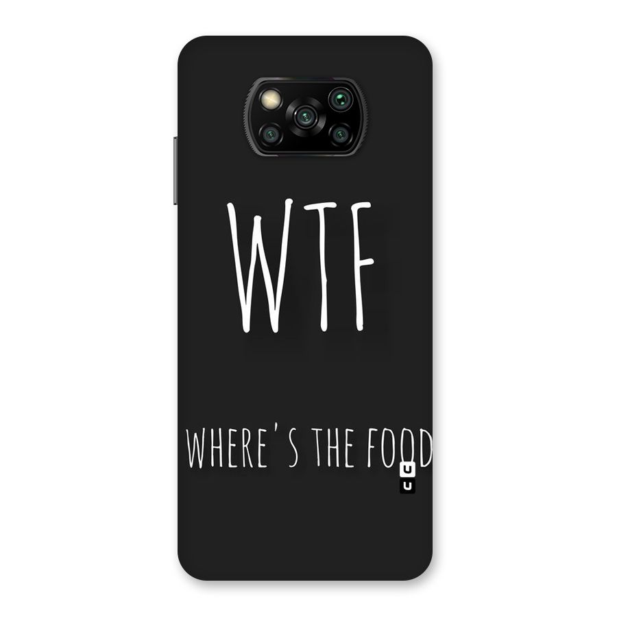Where The Food Back Case for Poco X3