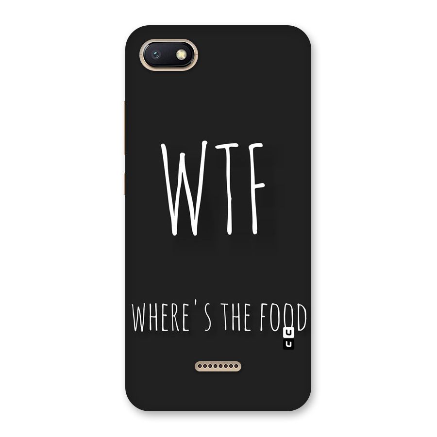 Where The Food Back Case for Redmi 6A