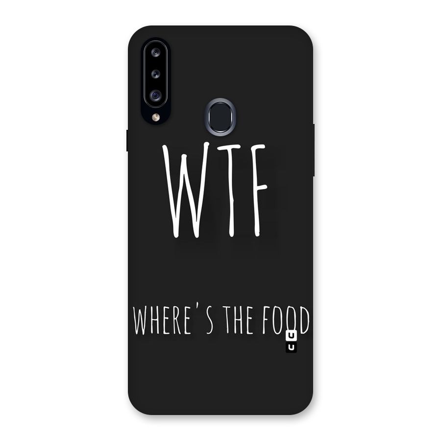 Where The Food Back Case for Samsung Galaxy A20s