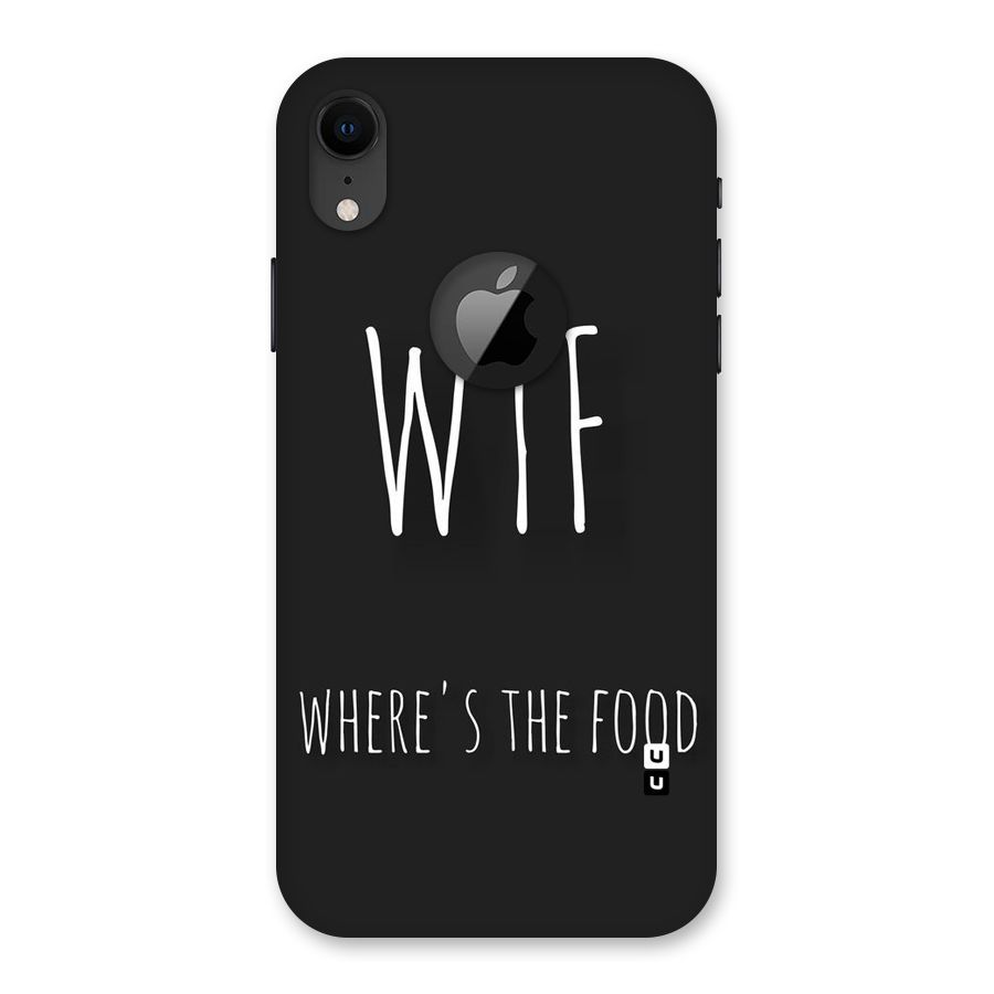 Where The Food Back Case for iPhone XR Logo Cut