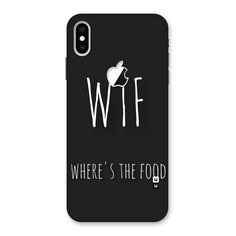 Where The Food Back Case for iPhone XS Max Apple Cut