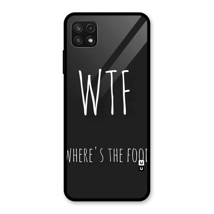 Where The Food Glass Back Case for Galaxy A22 5G