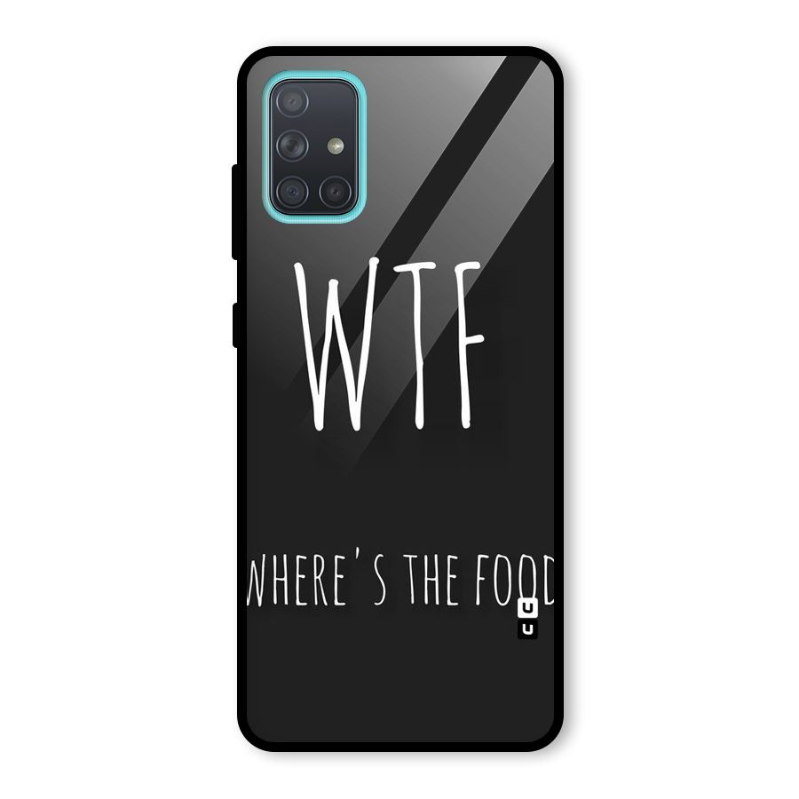 Where The Food Glass Back Case for Galaxy A71