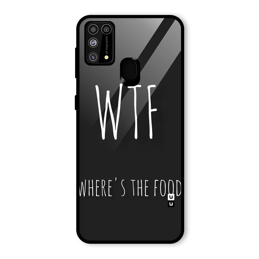 Where The Food Glass Back Case for Galaxy F41