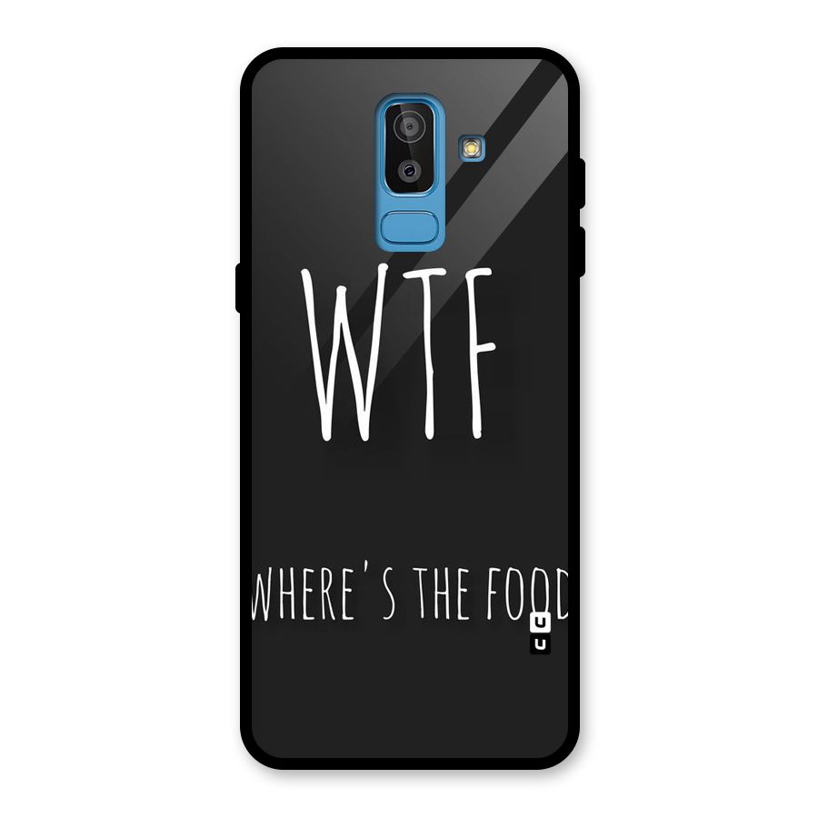 Where The Food Glass Back Case for Galaxy J8