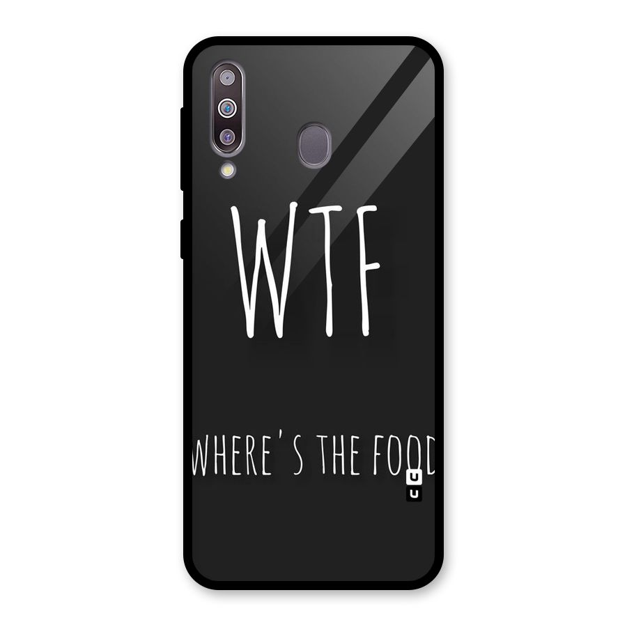 Where The Food Glass Back Case for Galaxy M30
