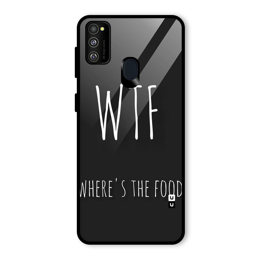 Where The Food Glass Back Case for Galaxy M30s