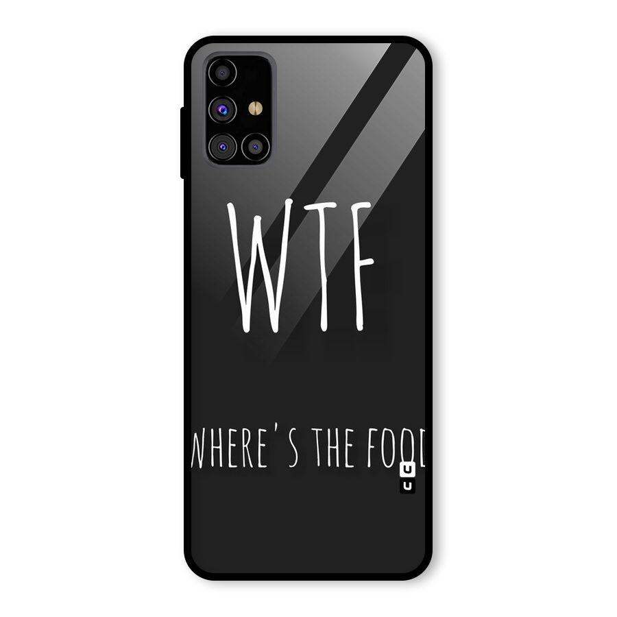 Where The Food Glass Back Case for Galaxy M31s