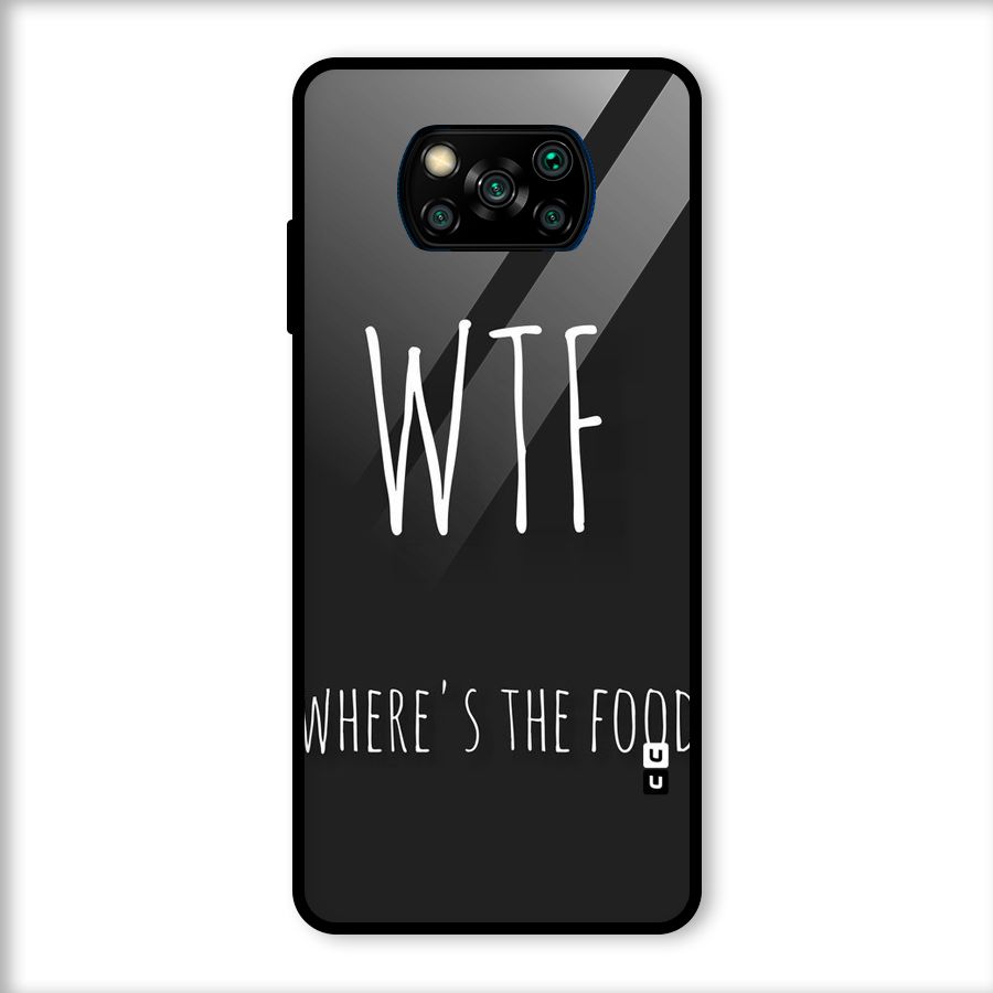 Where The Food Glass Back Case for Poco X3