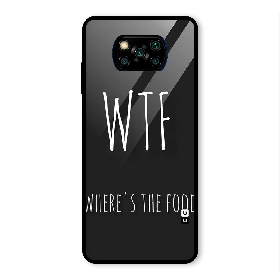 Where The Food Glass Back Case for Poco X3 Pro