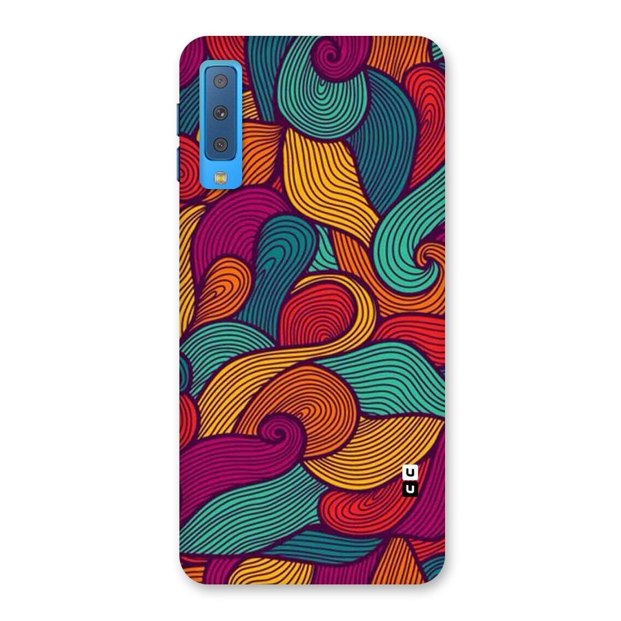 Whimsical Colors Back Case for Galaxy A7 (2018)