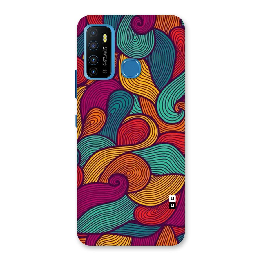 Whimsical Colors Back Case for Infinix Hot 9