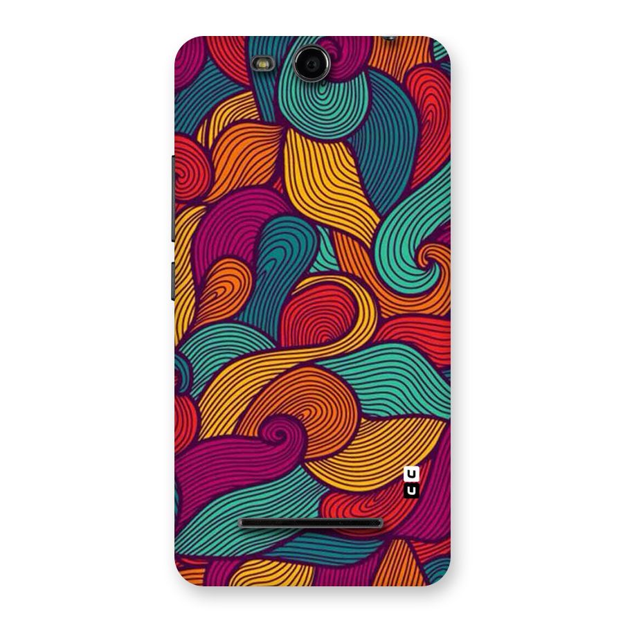 Whimsical Colors Back Case for Micromax Canvas Juice 3 Q392