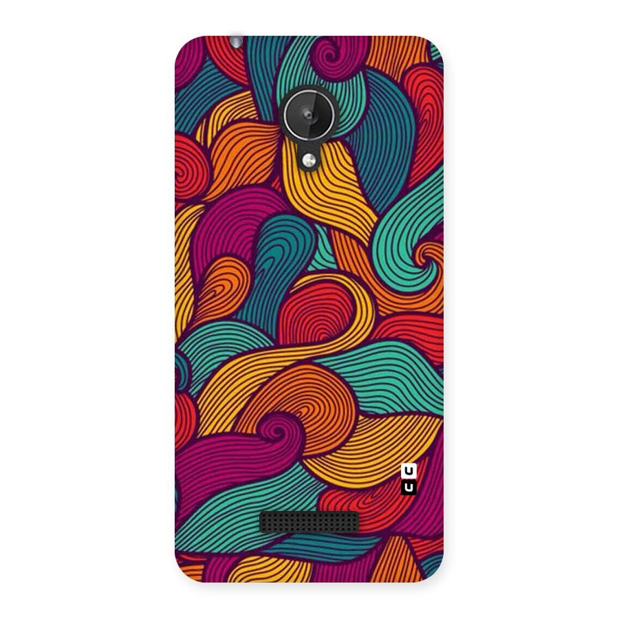 Whimsical Colors Back Case for Micromax Canvas Spark Q380