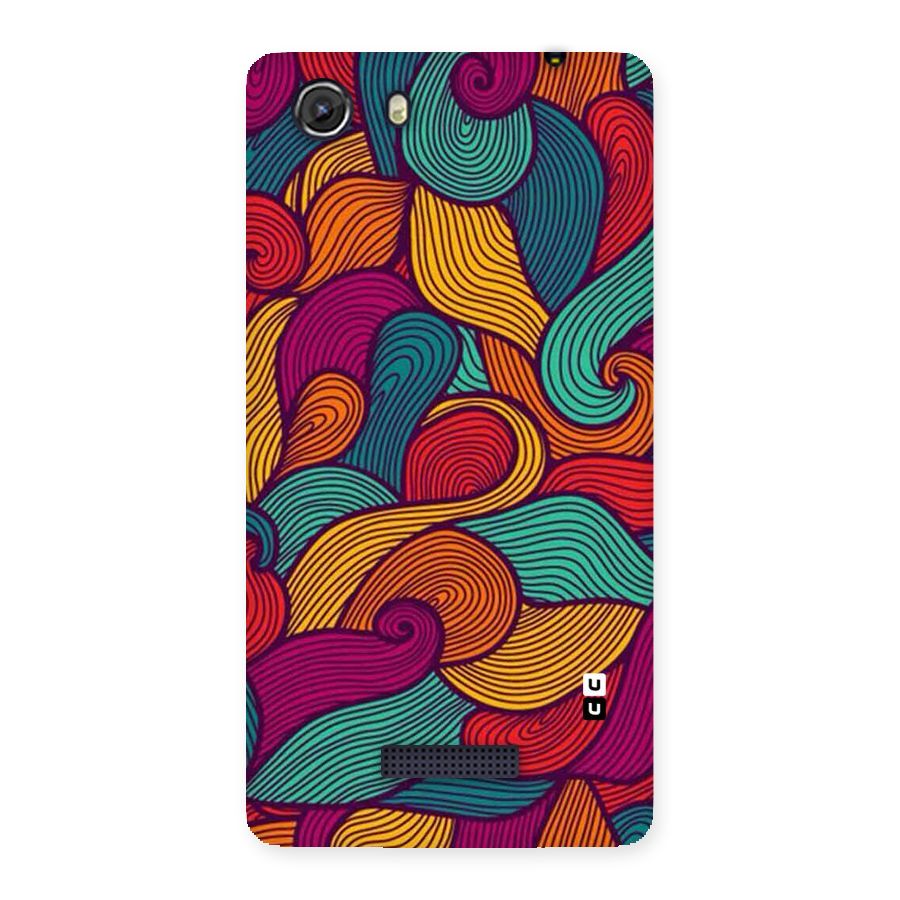 Whimsical Colors Back Case for Micromax Unite 3
