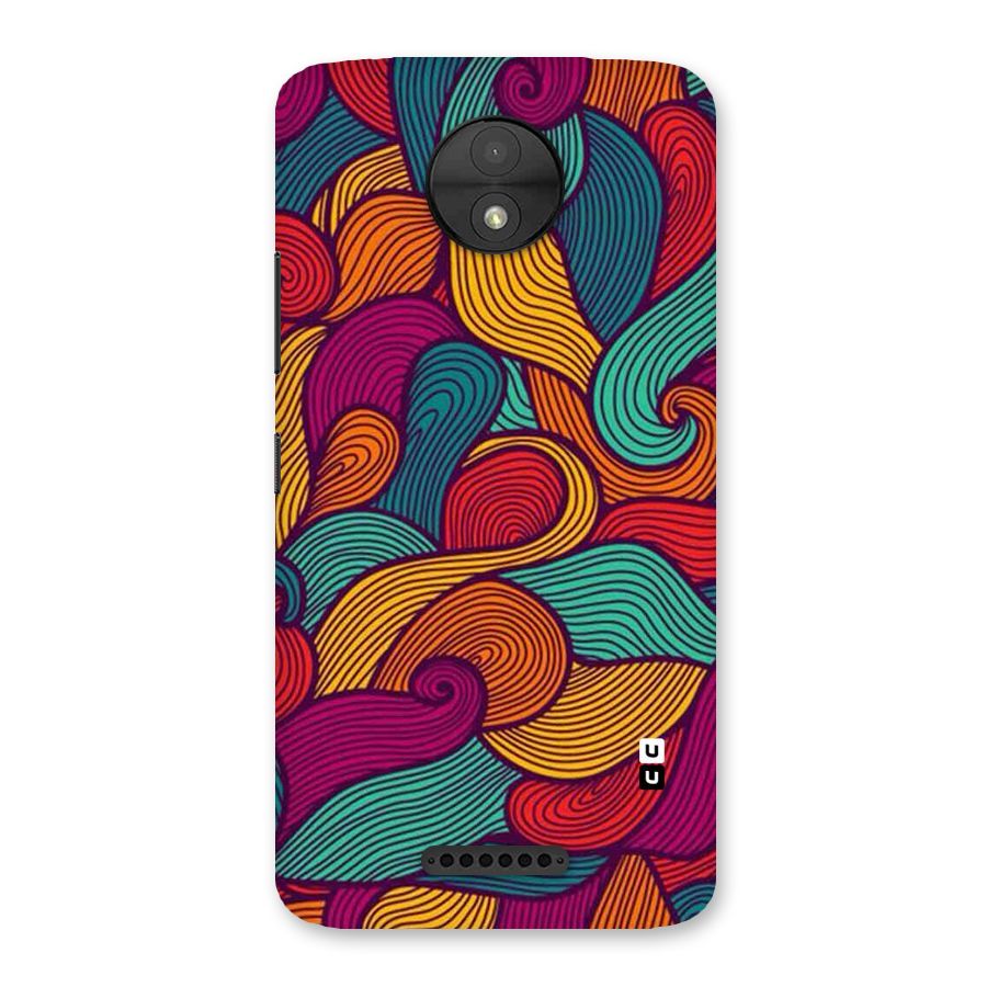 Whimsical Colors Back Case for Moto C