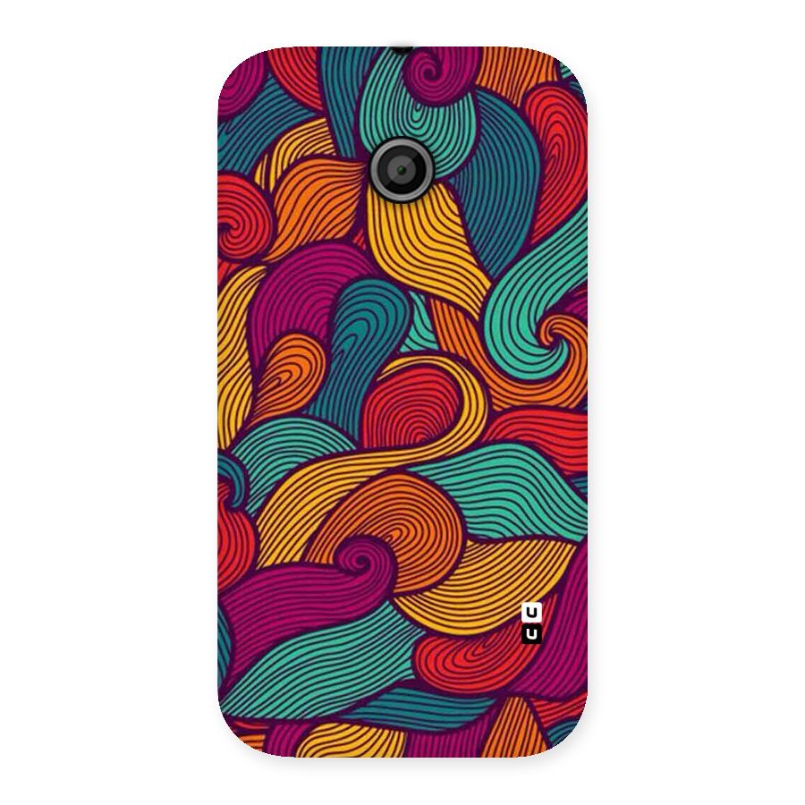 Whimsical Colors Back Case for Moto E