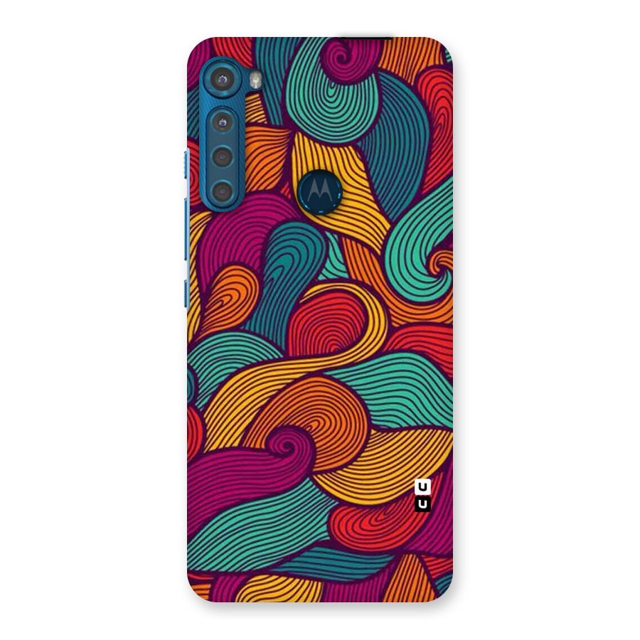 Whimsical Colors Back Case for Motorola One Fusion Plus