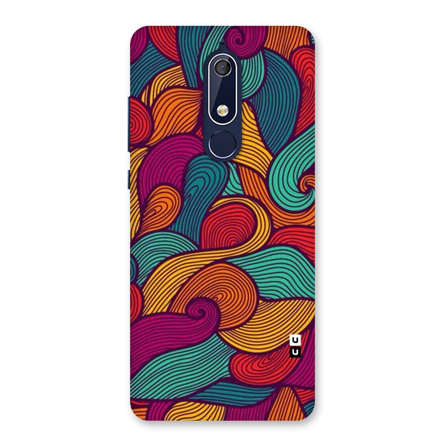 Whimsical Colors Back Case for Nokia 5.1