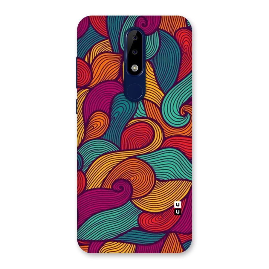 Whimsical Colors Back Case for Nokia 5.1 Plus