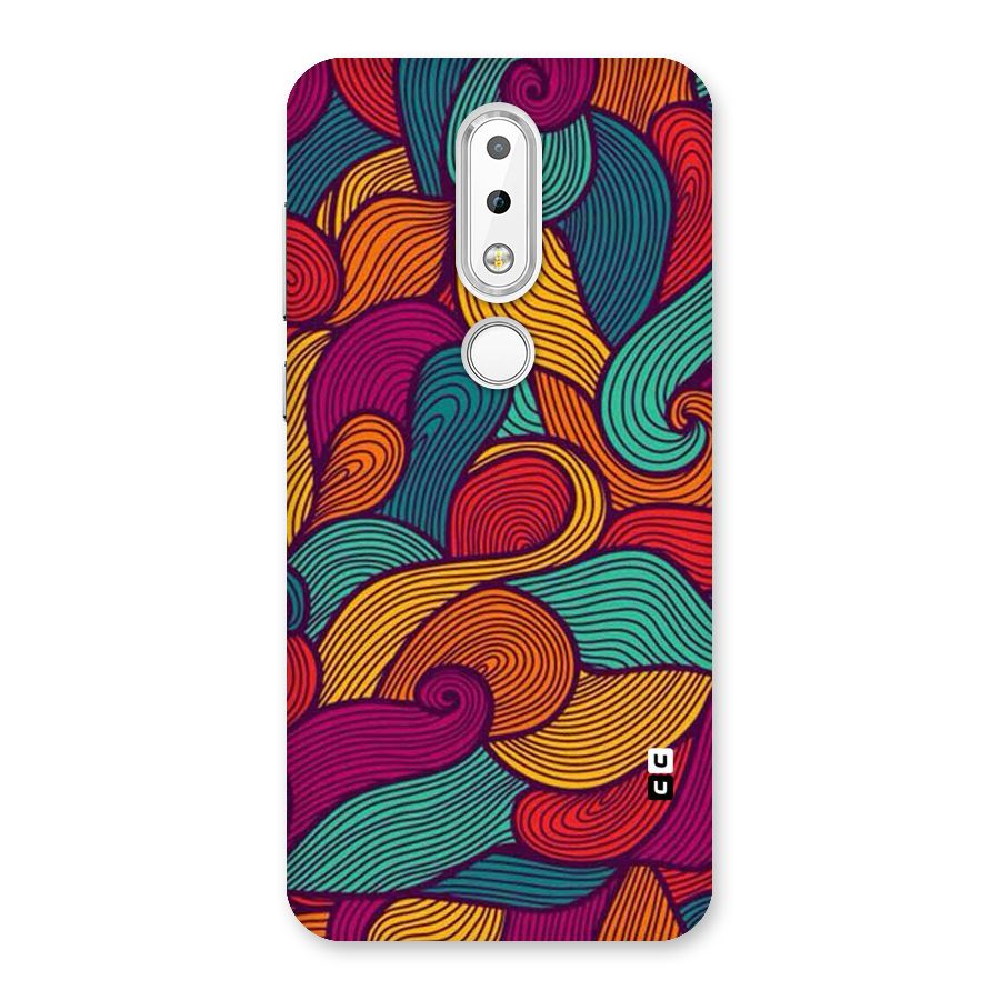 Whimsical Colors Back Case for Nokia 6.1 Plus