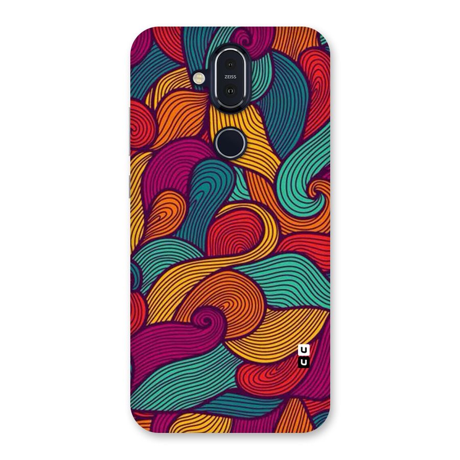 Whimsical Colors Back Case for Nokia 8.1