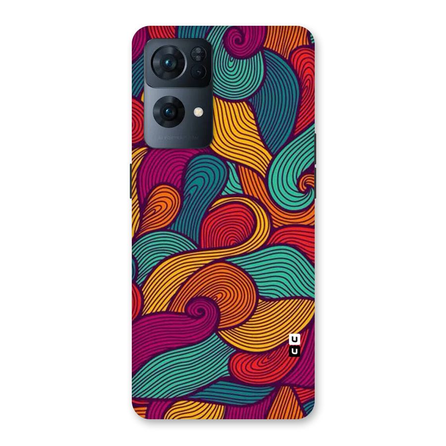 Whimsical Colors Back Case for Oppo Reno7 Pro 5G