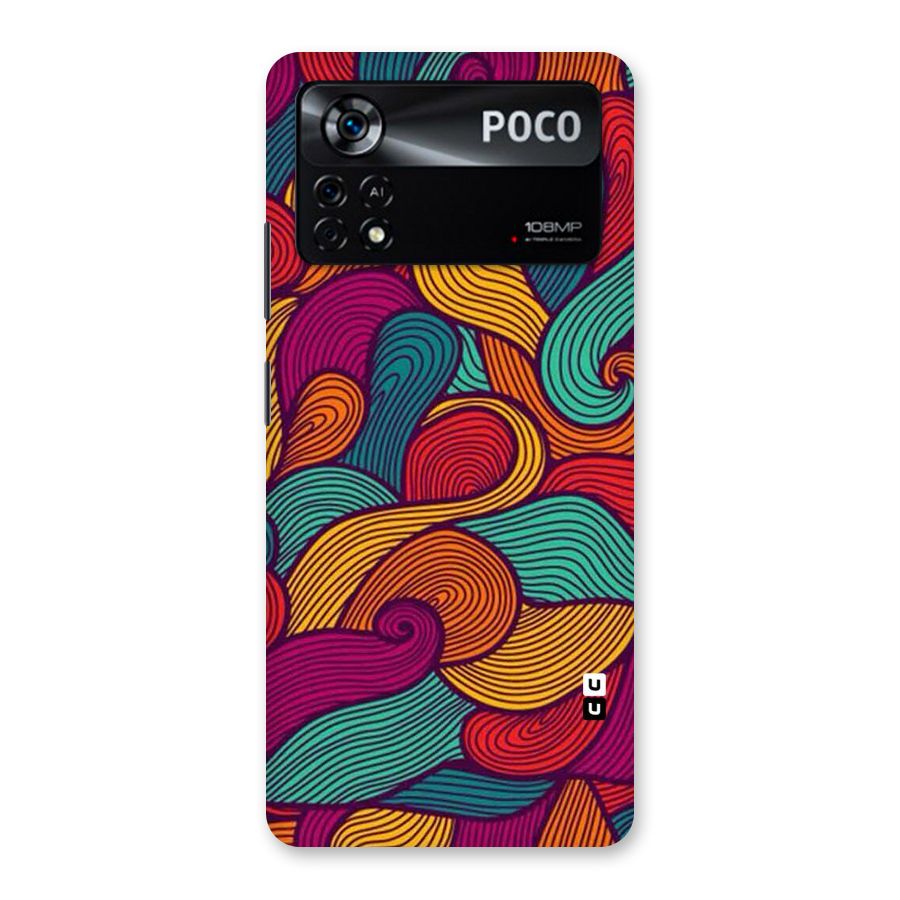Whimsical Colors Back Case for Poco X4 Pro 5G