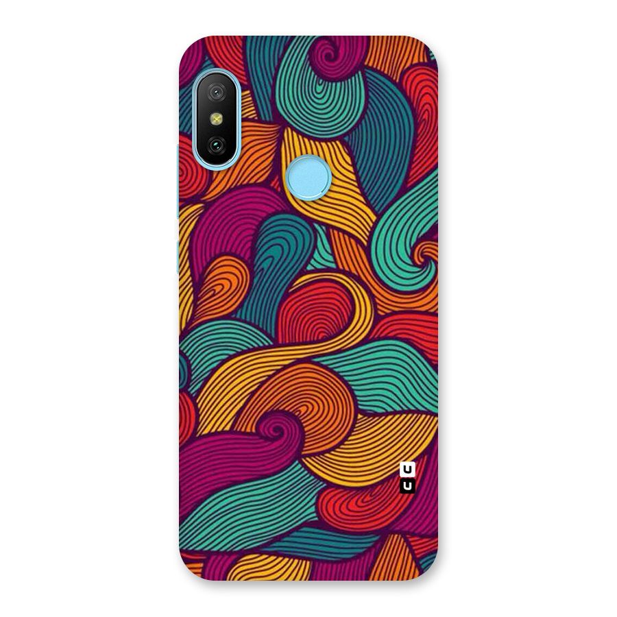 Whimsical Colors Back Case for Redmi 6 Pro