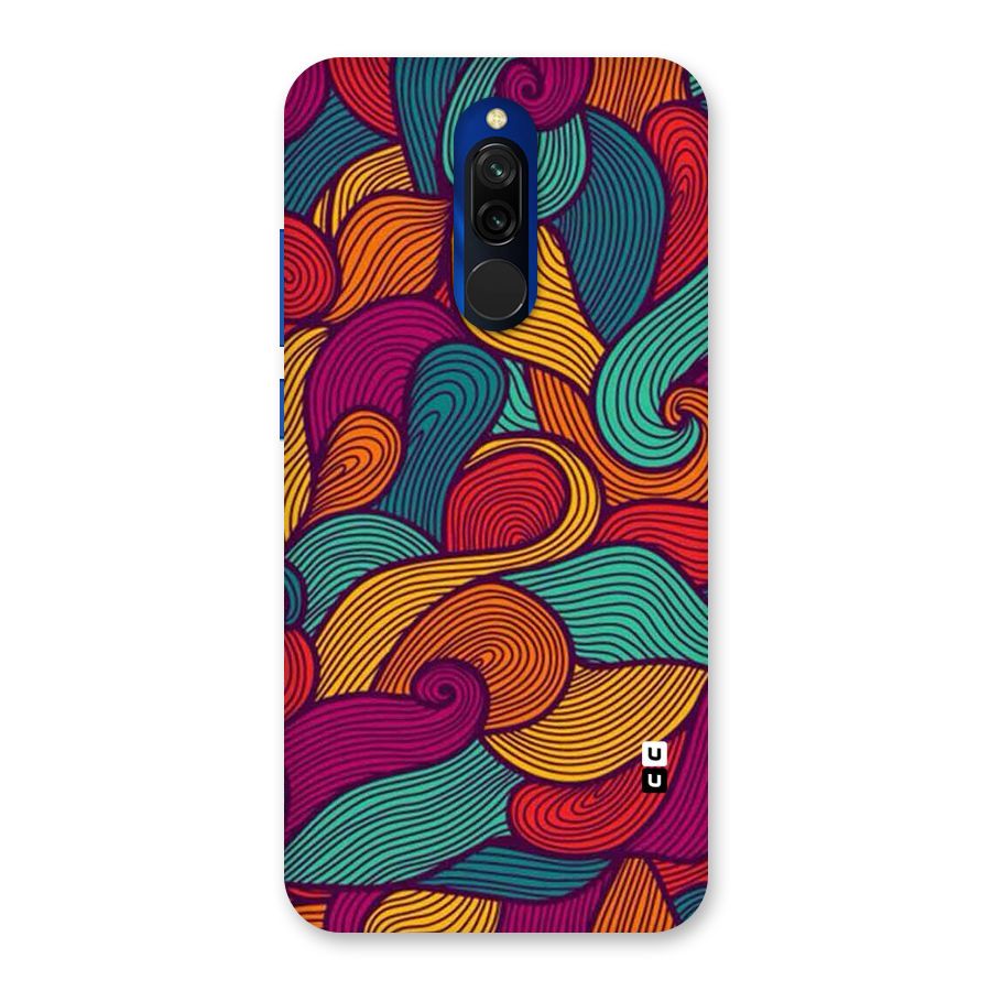 Whimsical Colors Back Case for Redmi 8