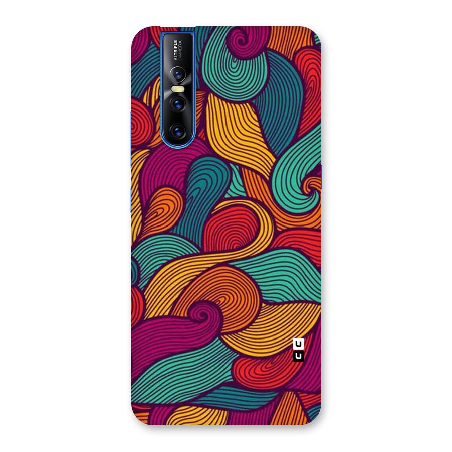 Whimsical Colors Back Case for Vivo V15 Pro