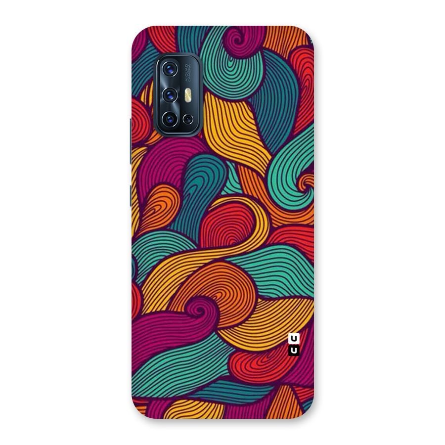 Whimsical Colors Back Case for Vivo V17
