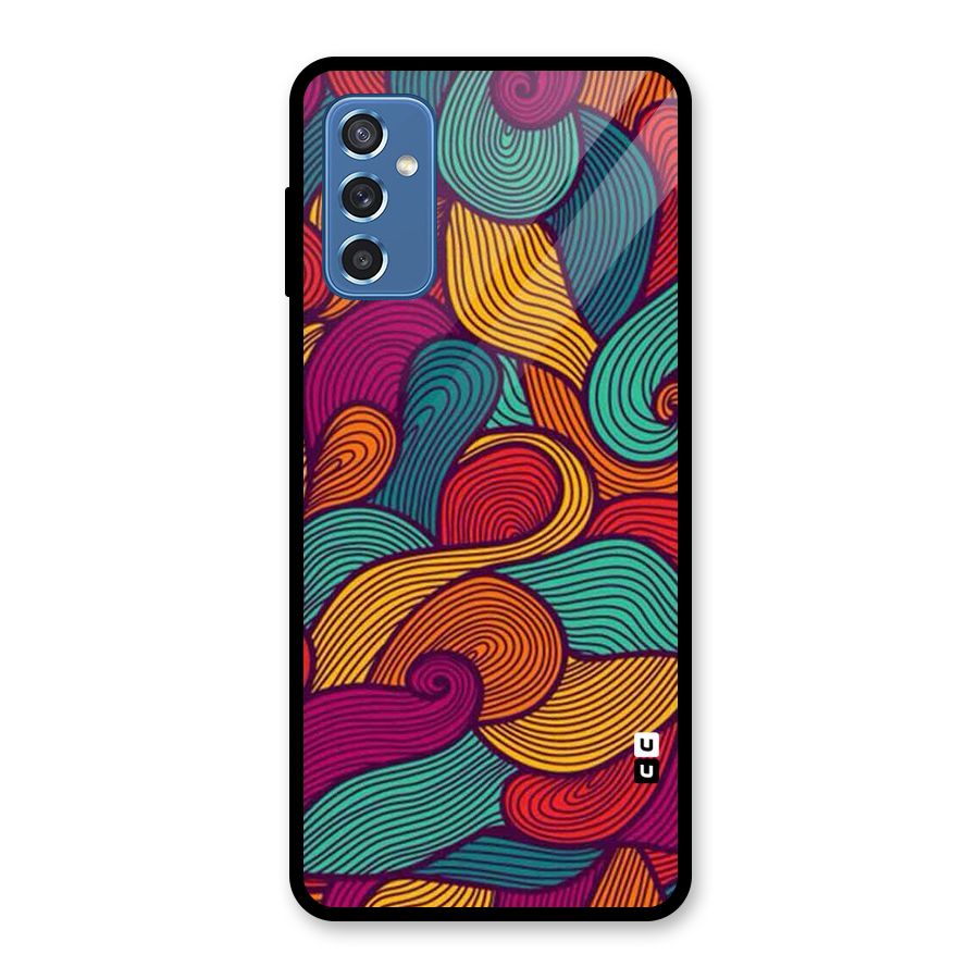 Whimsical Colors Glass Back Case for Galaxy M52 5G