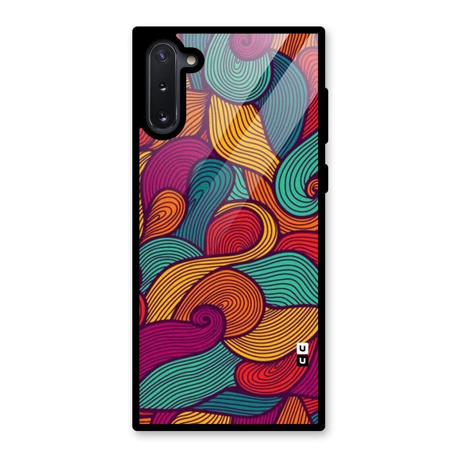 Whimsical Colors Glass Back Case for Galaxy Note 10
