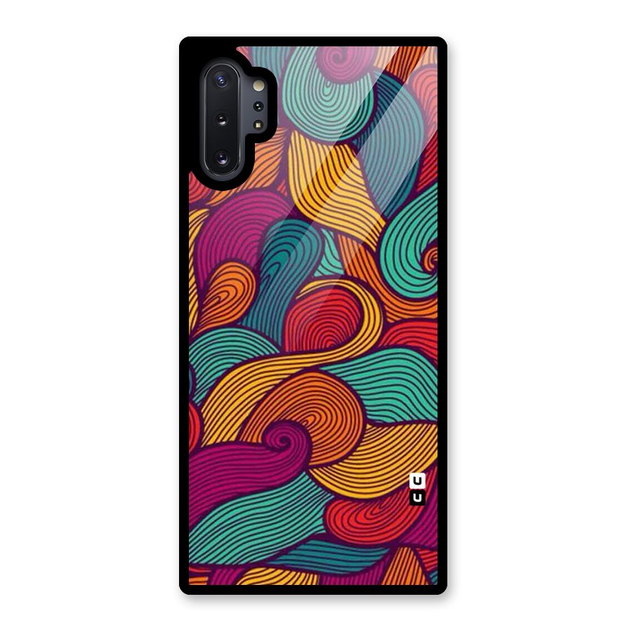 Whimsical Colors Glass Back Case for Galaxy Note 10 Plus