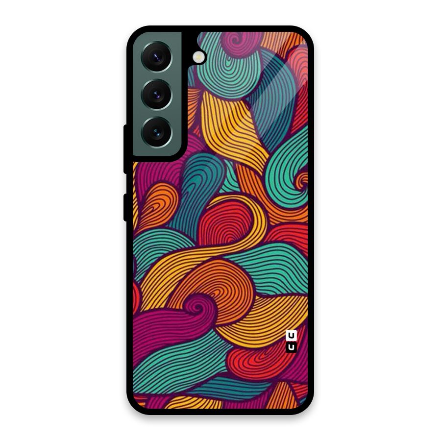 Whimsical Colors Glass Back Case for Galaxy S22 5G