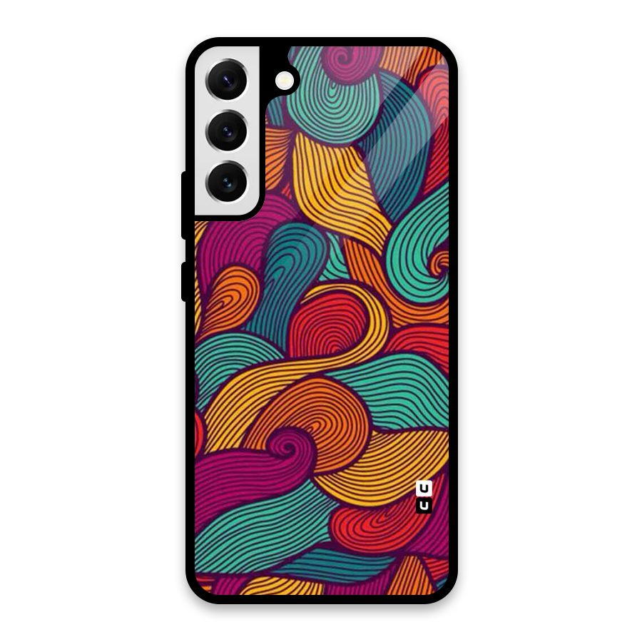Whimsical Colors Glass Back Case for Galaxy S22 Plus 5G