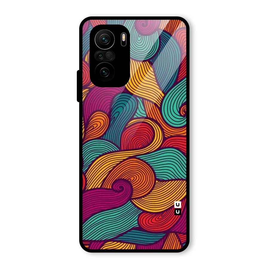 Whimsical Colors Glass Back Case for Mi 11x