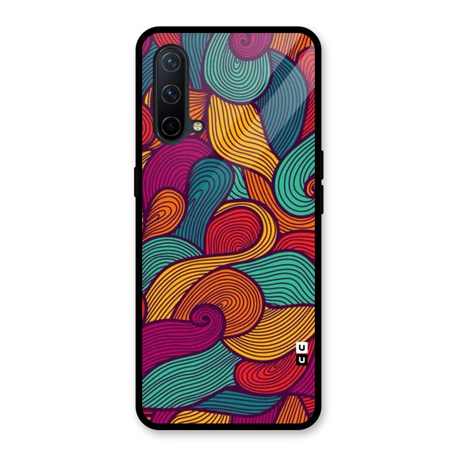 Whimsical Colors Glass Back Case for OnePlus Nord CE 5G