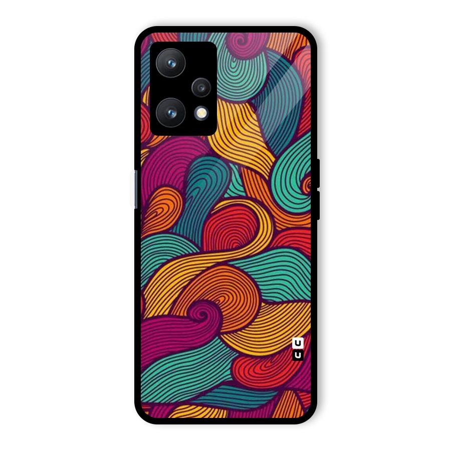 Whimsical Colors Glass Back Case for Realme 9 Pro 5G