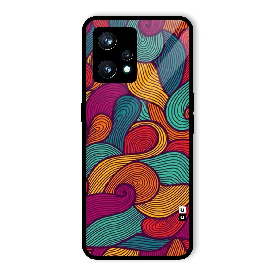 Whimsical Colors Glass Back Case for Realme 9 Pro Plus 5G