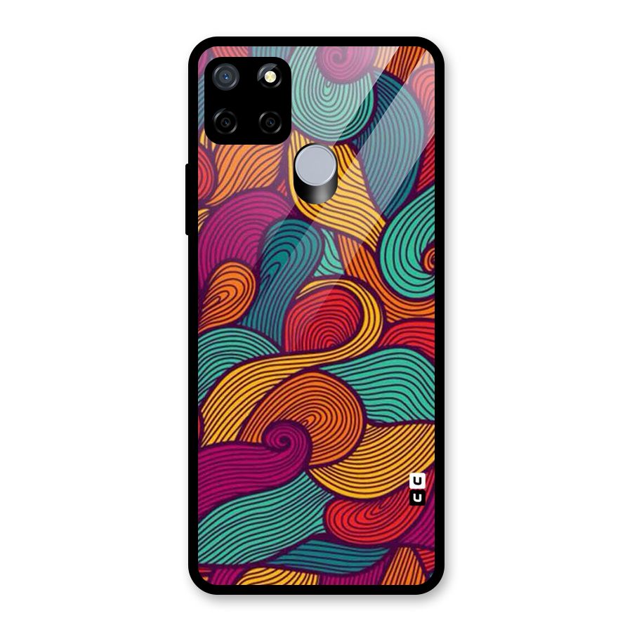 Whimsical Colors Glass Back Case for Realme C12