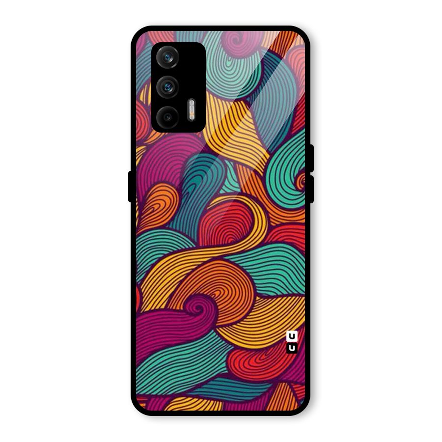 Whimsical Colors Glass Back Case for Realme GT 5G