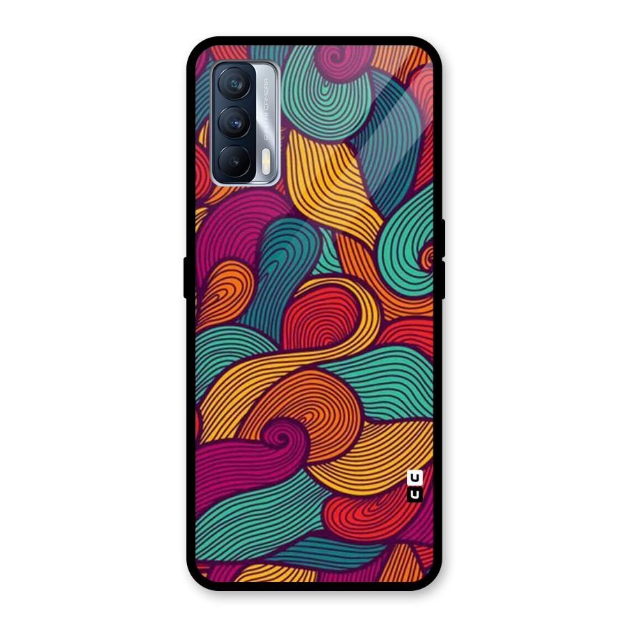Whimsical Colors Glass Back Case for Realme X7