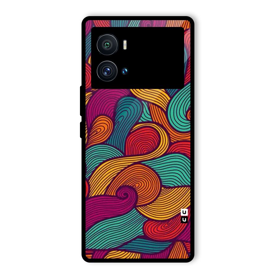 Whimsical Colors Glass Back Case for Vivo iQOO 9 Pro