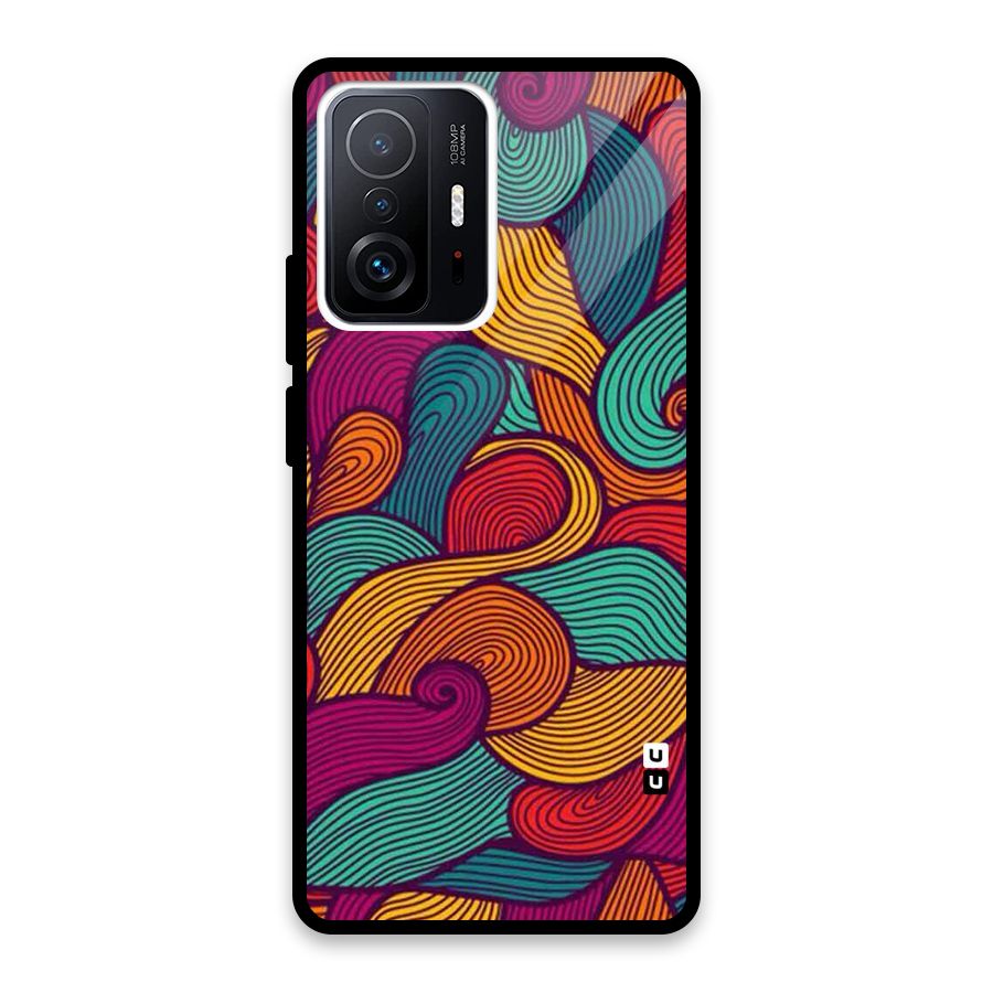 Whimsical Colors Glass Back Case for Xiaomi 11T Pro