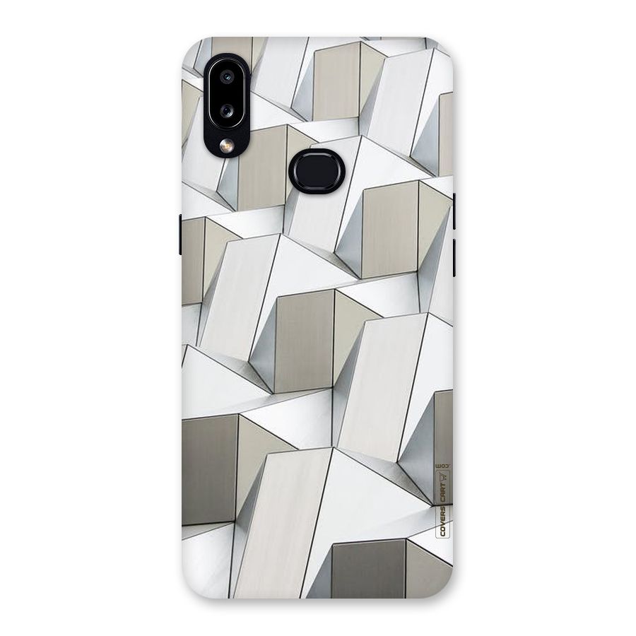 White Abstract Art Back Case for Galaxy A10s