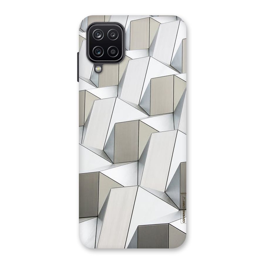 White Abstract Art Back Case for Galaxy A12