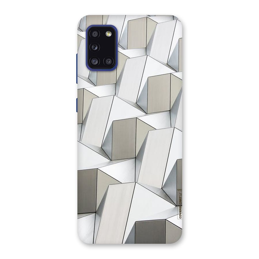White Abstract Art Back Case for Galaxy A31